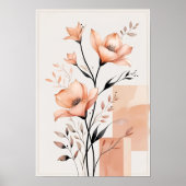 Poster Formes Florales Murmurées (Devant)