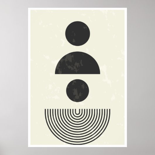 Poster Formes géométriques Abstraites (Devant)