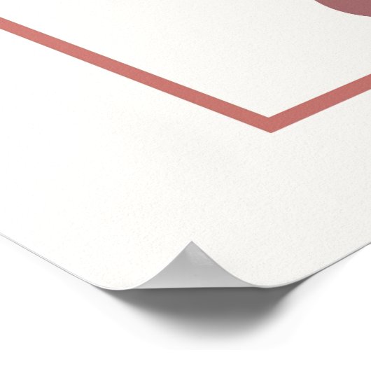 Poster Formes géométriques Abstraites Boho Style Feuilles (Coin)