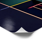 Poster Formes géométriques Abstraites en gras - Design d' (Coin)