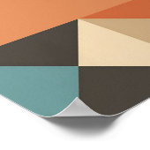 Poster Formes géométriques Abstraites LONDRES modernes (Coin)