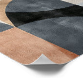 Poster Formes géométriques arrière - plan dans des tons n (Coin)