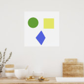 Poster formes géométriques art (Cuisine)
