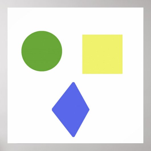 Poster formes géométriques art (Devant)