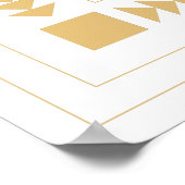 Poster Formes géométriques classiques Bloc de surface en  (Coin)