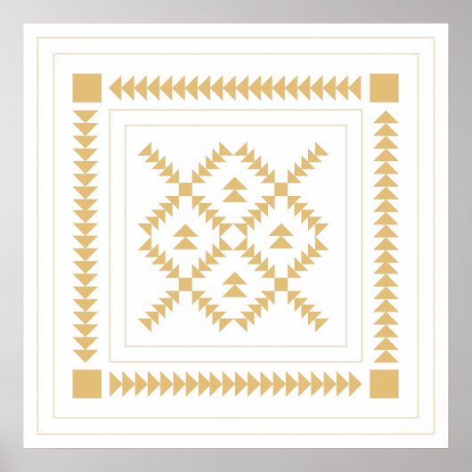 Poster Formes géométriques classiques Bloc de surface en (Devant)