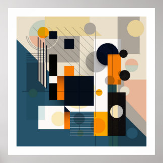 Poster Formes géométriques composition 1