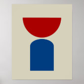 Poster Formes géométriques d'art moderne Abstrait (Devant)