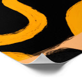 Poster Formes géométriques de dessin à la main Abstraites (Coin)