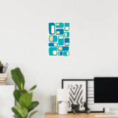 Poster Formes géométriques funky de style moderne du mili (Bureau à domicile)