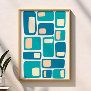 Poster Formes géométriques funky de style moderne du mili