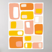 Poster Formes géométriques funky du milieu du siècle (Devant)