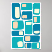 Poster Formes géométriques funky modernes du milieu du si (Devant)