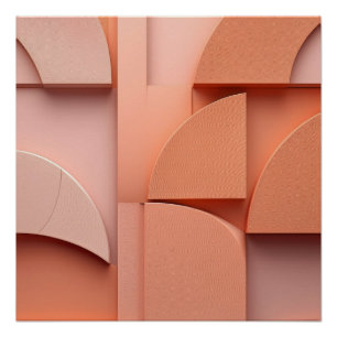 Poster Formes géométriques minimalistes - Art Abstrait mo