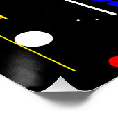 Poster Formes géométriques modernes de New York Abstraite (Coin)