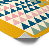 Poster Formes géométriques peintes de lumières colorées e (Coin)