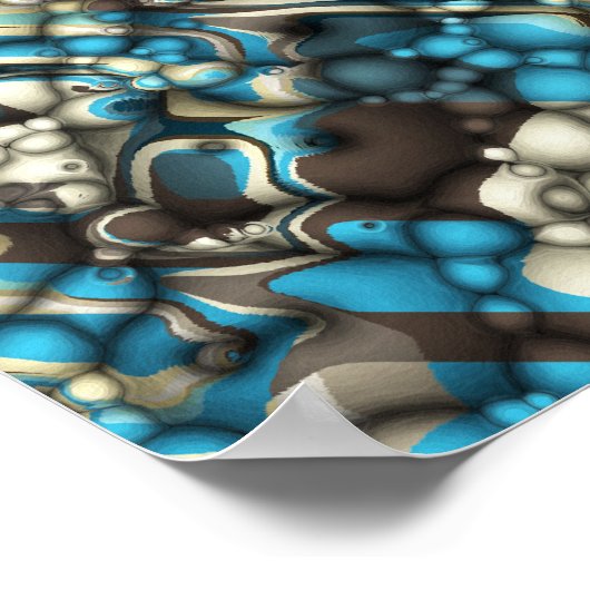 Poster Formes Macro Abstraites (Coin)