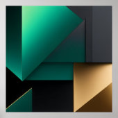 Poster Formes minimalistes abstraites modernes (Devant)