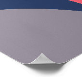 Poster Formes modernes et motif géométrique transparent e (Coin)