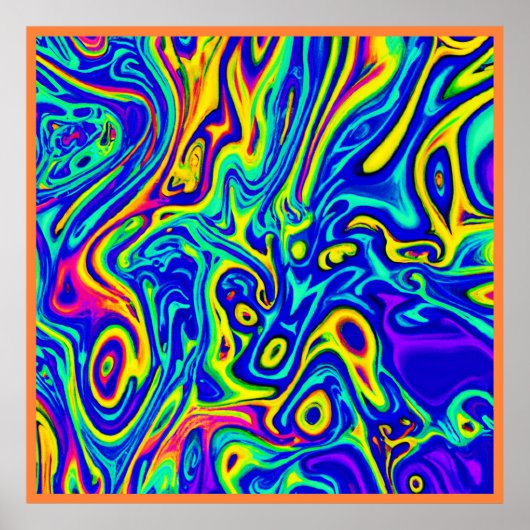 Poster Formes Motifs d'art design (Devant)