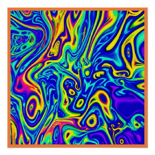 Poster Formes Motifs d'art design (Devant)