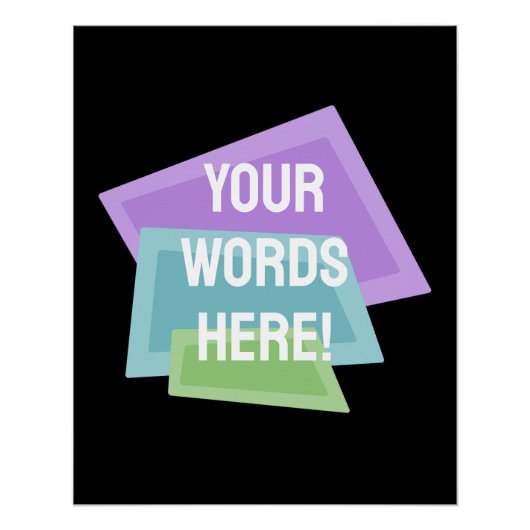 Poster Formes rétro personnalisées (Devant)