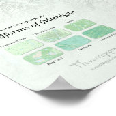 Poster Formes terrestres du Michigan (Coin)