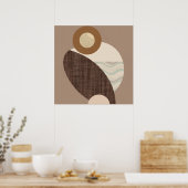 Poster Formes terreuses (Cuisine)