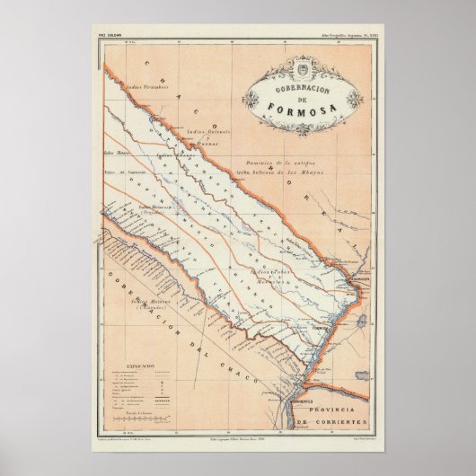 Poster Formosa, Argentine (Devant)