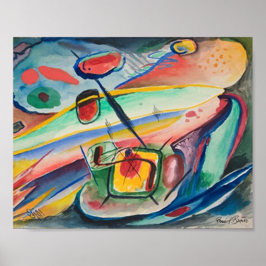 Poster Formulaires Abstraits | Rudolf Bauer (Devant)