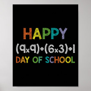 Poster Formule 100 Jours D'École 100E Jour Fun Joli Cadea
