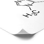 Poster formule chimique café élément chimie du café (Coin)