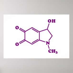 Poster Formule chimique moléculaire adrénochrome