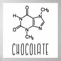 Formule chimique moléculaire de la théobromine du