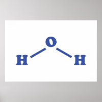 Formule chimique moléculaire de l'eau