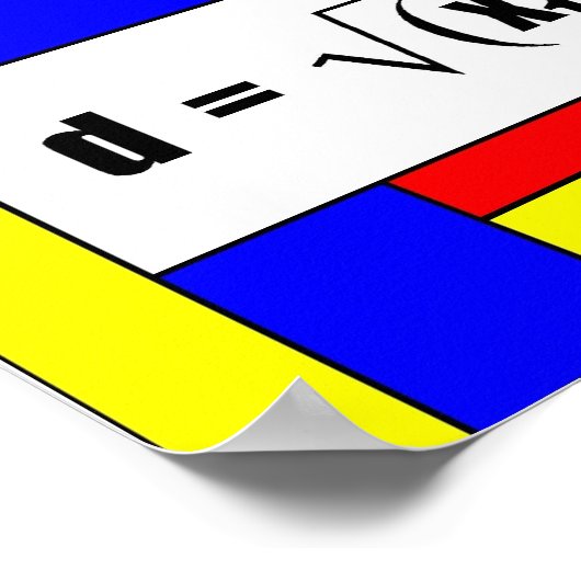 Poster Formule de distance (Coin)