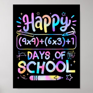 Poster Formule Mathématique 100 Jours D'école Drôle Prof