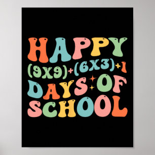 Poster Formule Mathématique Joyeux 100 Jours D'école Drôl