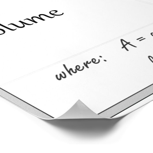 Poster Formules mathématiques de base (Coin)