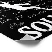 Poster Formules Mathématiques Drôles de Résolution de Pro (Coin)