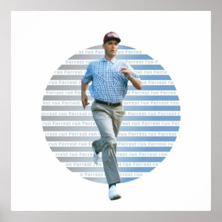 Poster Forrest Gump en cours d'exécution