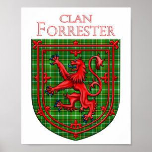 Poster Forrester Hunter Tartan Scottish Plaid