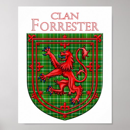 Poster Forrester Hunter Tartan Scottish Plaid (Devant)