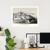 Poster Fort Anderson à Paducah, KY 1862 (Bureau à domicile)