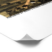 Poster Fort Atkinson, WI Carte panoramique - 1870 (Coin)