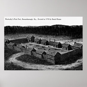 Poster Fort Boonesborough, Kentucky