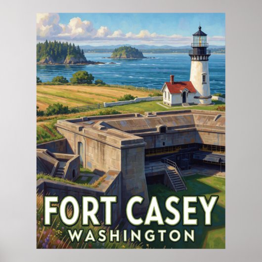 Poster Fort Casey State Park — Washington (Devant)