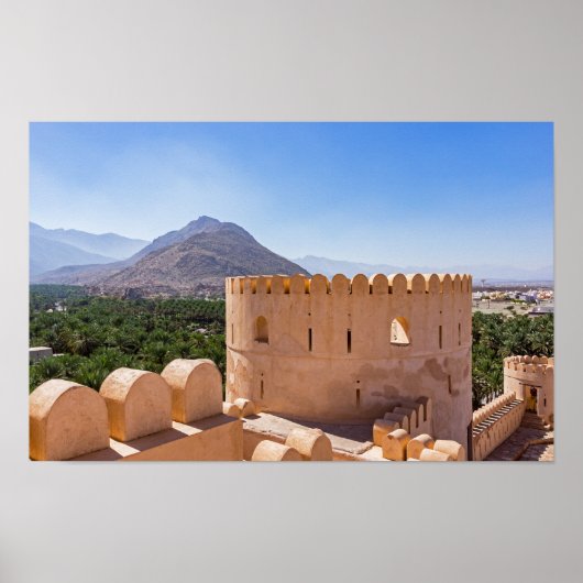 Poster Fort de Nakhl, Oman (Devant)