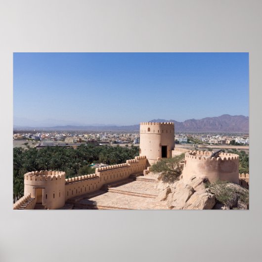 Poster Fort de Nakhl, Oman (Devant)