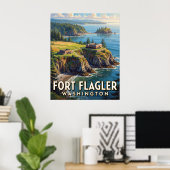 Poster Fort Flagler State Park — Washington (Bureau à domicile)